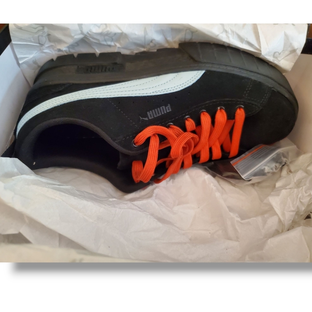 PUMA Mayze SD x Dua Lipa Black/Blue Glow Orange Platform Sneakers Women Size 8.5 - Picture 10 of 14